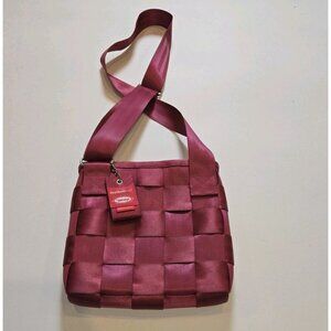 Harveys The Original Seatbelt Red Bright Pink Messenger Crossbody Bag Made USA